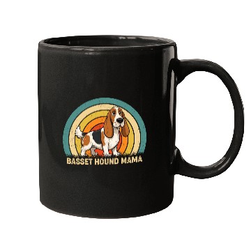 Discover Basset Hound Mama Dog Design Mugs