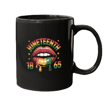 Discover Juneteenth 1865 Rasta Lips Mugs
