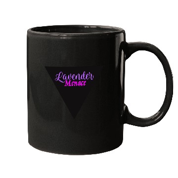 Discover Lavender Menace Black Triangle Mugs