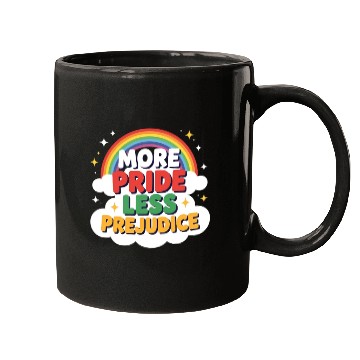 Discover More Pride Less Prejudice Rainbow Pride Month LGBT Mugs
