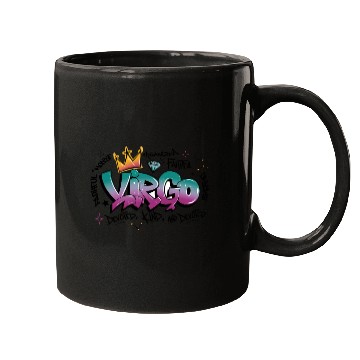 Discover Virgo Graffiti Zodiac Art Mugs