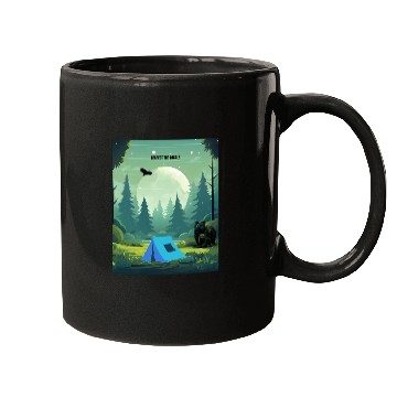 Discover Respect the Locals – Wilderness Camping Warning Mugs
