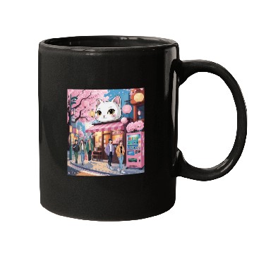 Discover Tokyo Sakura Stroll – Cute Girl Under Cherry Bloss Mugs