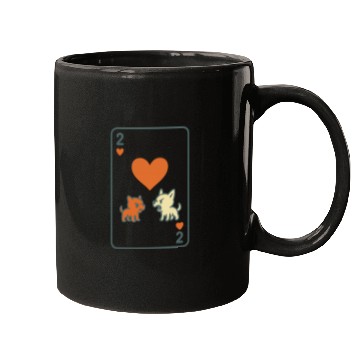 Discover Two Angry Pups of Hearts Mugs