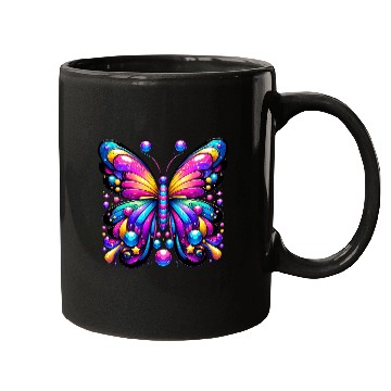 Discover Colorburst Fantasy Butterfly Mugs