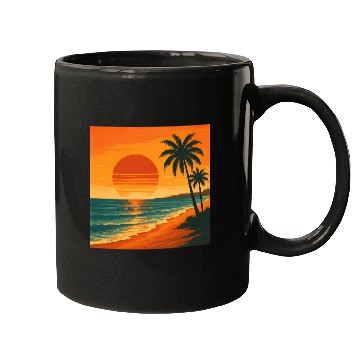 Discover Retro vintage sunset Mugs