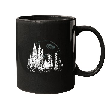 Discover Forest Moon – Lunar Light in the Wilderness Mugs
