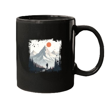 Discover Serene Mountain Wilderness Scene Mugs