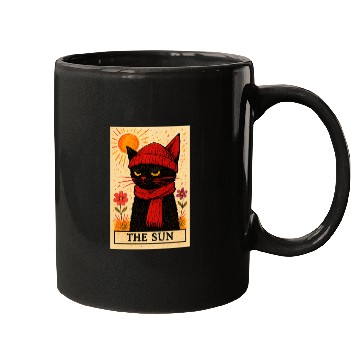 Discover Grumpy Cat Tarot Card The Sun Mugs