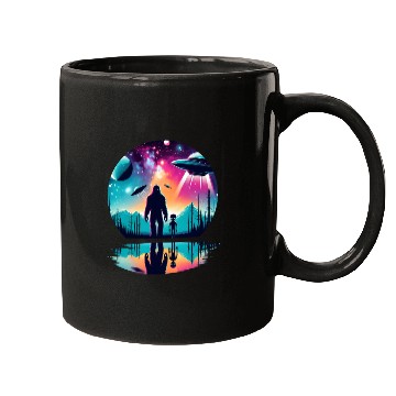 Discover Alien and Bigfoot UFO Mugs