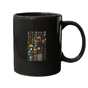 Discover Colorful Geometric Harmony Mugs