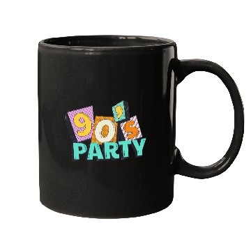 Discover 90s Party Vibes Retro Neon Dance Aesthetic Mugs