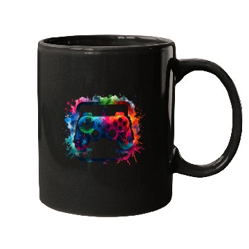 Discover Spray Paint Gamer Controller Mugs