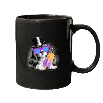Discover Cavalier King Charles Spaniel with a popsicle Mugs