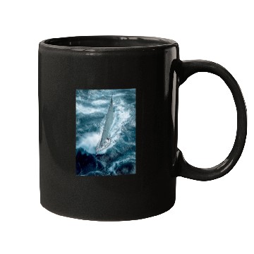 Discover Fearless Voyage in Turbulent Waters Mugs