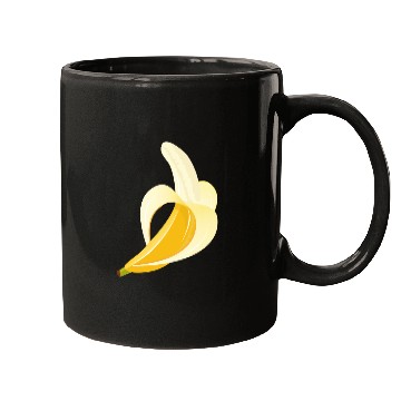 Discover Bright yellow banana – peeled motif Mugs