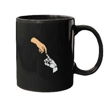 Discover AI Artificial Intelligence Robot Hand Mugs