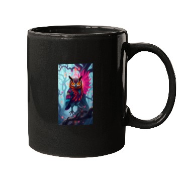 Discover Electric Dream Owl Mugs