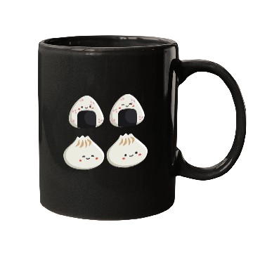 Discover Onigiri and dumpling face character Mugs