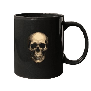 Discover Realistic Skull – Dark Grunge Art Mugs