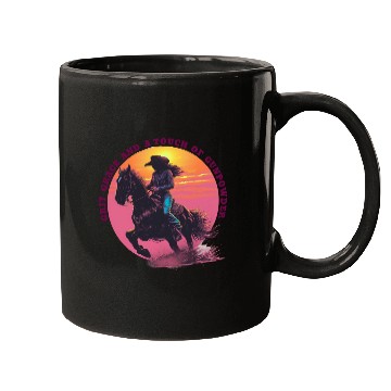 Discover Cowgirl Pride Sunset Scene Mugs