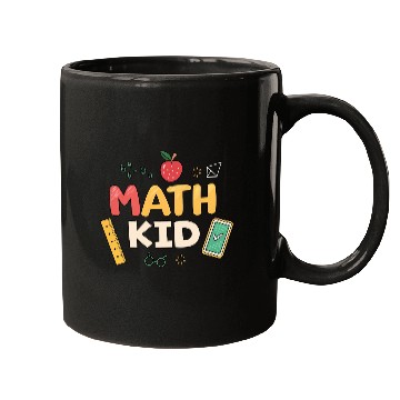 Discover Math Kid - Cute Back to School Design for Kids Mugs