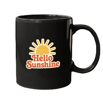 Discover Sunrise Hello Sunshine Illustration Mugs