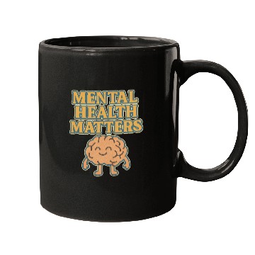 Discover Mental Health Matters Hand-Drawn Illustration Mugs