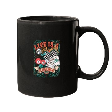 Discover Life Is A Gamble Retro Poker Player Mugs