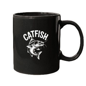 Discover Vintage Catfish Fishing Design Mugs