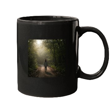 Discover Enchanted Forest Path Illustration Mugs