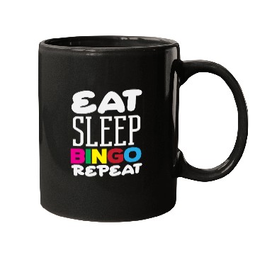 Discover Bingo Player Eat Sleep Bingo Repeat Mugs