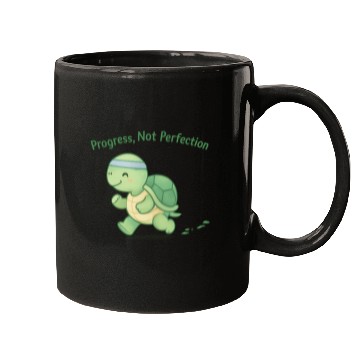 Discover Motivational Turtle Running Design Mugs