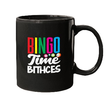 Discover Bingo Time Bitches Player Fun Vibes Mugs