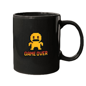 Discover Retro Pixel Game Over – 8-Bit Character Design Mugs