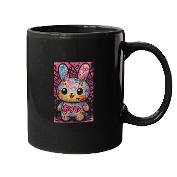 Discover Graffiti Kawaii Bunny Pop Mugs