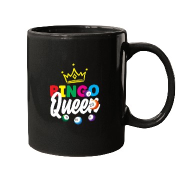 Discover Bingo Queen Bingo Player Crowned Fun Mugs