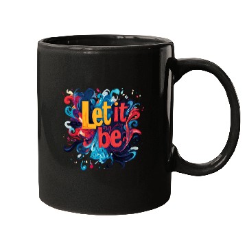 Discover LIB Abstract Art Vibrant Splatter Quote Mugs