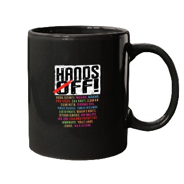 Discover Hands Off My Social Security Protection Mugs