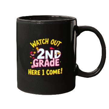 Discover Watch Out 2nd Grade Back to School Design Mugs