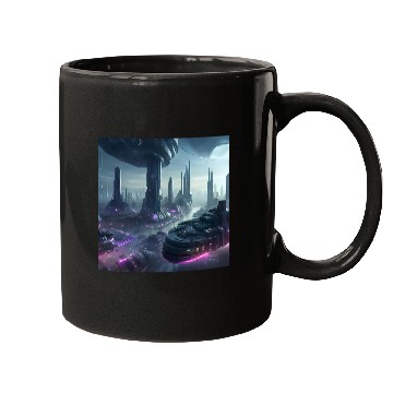 Discover Ethereal Alien Planet Landscape Mugs