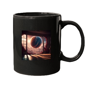 Discover Galactic View from Alien World Mugs