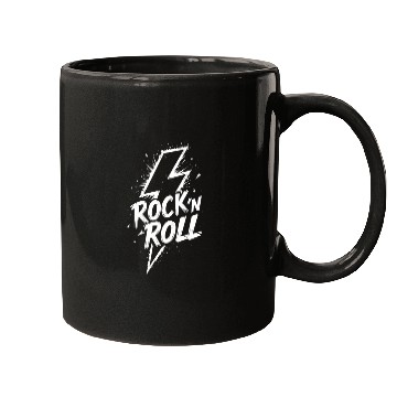Discover Rock ‘n’ Roll Lightning Flash Mugs