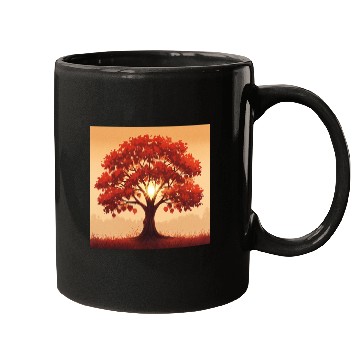 Discover Vibrant Autumn Tree Art Mugs