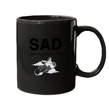 Discover SAD – Self-Awareness Day Mugs for Happy Lone Wolves