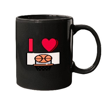 Discover I LOVE BASKETBALL #2 Mugs