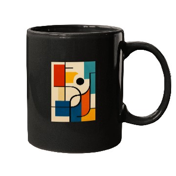 Discover Geometric Abstract Color Composition Mugs