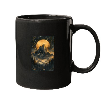 Discover Celestial Mountain Dreamscape Mugs