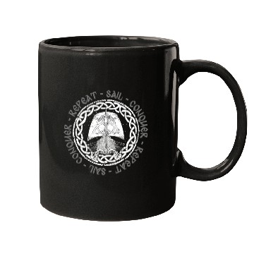 Discover Viking Mythology Pagan Sail Conquer Repeat Mugs