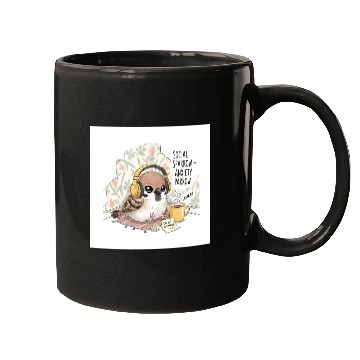 Discover "Social Sparrow – Anxiety Parrow" Mugs